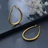 Backs Earrings 24k Dubai Gold Color For Women African Bridal Party Wedding Halloween Water Drop Gifts