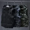 Hommes gilets hiver sans manches veste épais Camouflage gilet décontracté à capuche gilet mâle vêtements d'extérieur chauds grande taille 7XL 221130