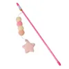 Pompon Star Divertente Cat Pole Pet Gattino che gioca giocattolo Palla di pelo Cat Teaser Canna da pesca Bastoni Gioco interattivo Forniture per animali MJ1197