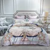 Bedding sets Bohemia Egyptian Cotton Flat Bed sheet Duvet Cover Fitted 4Pcs Queen King Set Bed set parure de lit ropa cama 221129