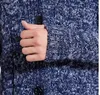 Męskie swetry swetry kardigan stały kolor stylowy, swobodny koszula z długim rękawem, odrzuć kołnierz jesień zima 221130