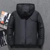 Gilets pour hommes hiver blanc canard doudoune à capuche chaud coupe-vent manteaux Parkas s couleur pardessus décontracté 221130