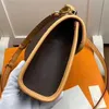 HI KVALITET 2022 Luxurys designers Messenger Bag Women Totes Fashion Vintage Printing Shoulder Bags Classic Crossbody Bag