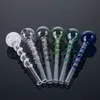 Mini Pipe Oil Burner Double Burner Pipes 5.5 Inch Heady Skull Glass Pipe Pyrex Heady Glass Smoking Pipes SW26