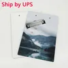 Blank Sublimation Clipboard A4 A5 Wooden Low Profile Clip Writing Boards DIY Heat Transfer Document Storage Splint for Students Teacher Kids