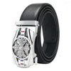 Belts Genuine First Layer Of Leather Belt Automatic Buckle Brand Men Luxury Designer High Quality Strap