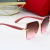 New Sunglasses for Women Unisex Designer Goggle Beach Sun Glasses Retro Square Frame Luxury Design Uv400 Top with Box