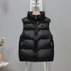 Womens Vests Puffy Jacket Sleeveless Woman Jackets Designer Coat Matte With Letters Badge For Lady Slim Outwears Coats S-2XL