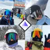 Marca de gafas de esquí con estuche doble UV400 Antifog ing gafas de nieve de gafas de nieve para hombres Snowboard 221130