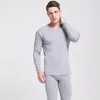 Men's Sleepwear Mens Pajama Sets Thermal Underwear 2 Piece Women Cotton Undershirts Couples Pijamas Nightwear Loungewear Pyjamas 2XL