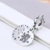 925 Sterling Silver Bead Fits European Pandora Style Jewelry Charm Bracelets-School Character Collection Gry Dangle