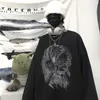 Sweats à capuche pour hommes Sweatshirts Hommes O Cou Vêtements pour hommes Couple Unisexe Imprimer Harajuku Élégant Coréen Streetwear Hip hop Cool Quotidien Rétro Ins 221129