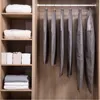 Storage Boxes Non-Woven Clothing Dust Cover Visible Transparent Window Moisture-Proof Suit Bag Wardrobe Anti-dust Foldable Hanging Organizer