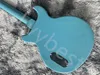 Lvybest Guitare Électrique Chinoise Style Junior Bleu Couleur Acajou Corps Et Cou 6 Cordes