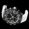 Breitling Endurance Pro Chronograph Quartz Black Dial Multifunktionell Fashion Business Sportkalender Silikonrem Herrklocka