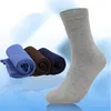 Men's Socks Business Cotton for Man Brand Black Male White Casual