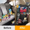 Auto Back Seat Organizer med pekskärm Tabletthållare Bil Backseat Protector Kick Mats Travel Storage Bag For Children Children