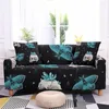 Chair Covers Butterfly Print Sofa Cover For Living Room Elastic Couch 1/2/3/4 Seaters Polyester Silpcover Furniture Protector