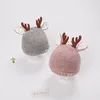 Kerstdecoraties hoed beanie gebreide kinderen baby winter warme gewei gebreide rendier cap baby kinderen 221130
