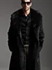 Futro męska sztuczna jesień i zima duża lapowa moda moda gęstość płaszczy męskiej odzieży 221130
