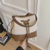 Handbag Woman 2023 new fashion designer brand Tote bucket bag trend canvas color texture crossbody bag