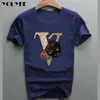 Erkekler T-Shirts T-Shirt Erkekler Rhinestone Kişilik Yaz Moda Markası Mercerize Pamuklu Yüksek Kalite Kısa Kollu Yuvarlak Boyun Tees Erkek Tip T221130