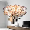 H￤nglampor moderna 50 cm i diameter PVC akrylupph￤ngningslampa Handfartyg Led Boll Form Light For Living Room Sovrum