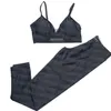 Ademende yoga-outfit Lente zomer Sneldrogend trainingspak Zeer elastische sportlegging Designer Letterprint Gymkleding9290188