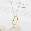 Pendant Necklaces Selling Stainless Steel Jewellery Square Nest Set Crystal Necklace For Women's Party Love Gifts Wholesale