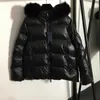 Damen Daunenparkas Designer Chic Kapuzen-Baumwolljacke Abnehmbarer Pelzkragen Langarmmäntel Frauen Herbst Winter mit Tags QG3S