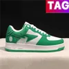 Designer Bapesta Sta Low Men Dames Casual schoenen Nigo Baden Apen Fashion Heren Sneaker Grijs Zwart Leer Leer Green Wit ABC CA