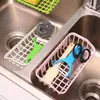 Bouteilles de stockage Wonderlife ventouse vaisselle savon porte-éponge support suspendu vidange évier étagère accessoires de cuisine