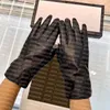 Fashion Lambskin Gloves Sold with box Fleeced Black Winter Gloves for Sale