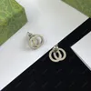 Women Mode Stud Ohrringe kleine silberne Ohrring -Designer f￼r Herren Schmuck Luxus Buchstaben G Stollen Gold Reifen Ornamente Halsketten mit Kasten