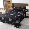 Bedding sets 3PC Sheet Home Textile Printing Color Flat s Polyester Bed Linen For King Queen Size With Pillowcase2 221129