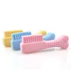 TPR Foam Bone Bone Comb Dog Toys Toys غير سامة للمطاط ألعاب صغيرة من الكلاب الصغيرة تنظيف الأسنان لعبة Pet Supplies MJ1195