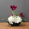 Fiori decorativi Decorazioni per la casa Simulazione Fowers Bonsai Pianta verde Decorazione di nozze Soggiorno Ornamenti da tavolo per interni Creativo nordico