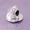 925 Sterling Silver Charm Bead voor Europese pandora sieraden bedelarmbanden-shoolcollectiehoed