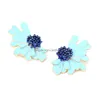 Stud mode sieraden bloemenstudie oorbellen voor vrouwen email Daisy drop levering Dh96s
