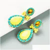 Dangle Chandelier Fashion Jewelry S925 Sier Post Water Drop Dangle Earrrings Rhinstone Stud Earrings Delivery DHDSF