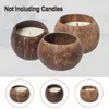 Candle Holders Creative Coconut Shell HolderNatural Bowl Candlestick No Romantic Decor Household Ornaments