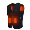 Men's Vests Winter USB Heated Vest 3-speed Adjustable Temperature Self-heating Vest Washable Sleeveless Heating Jacket for Outdoor Sport 221130