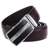 Cintos 2022 Moda Top Sale Designer Cowskin Belt Men Luxury Strap Buckle automática Marca masculina Couro genuíno