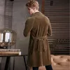 Jaquetas Masculinas Tamanho Masculino Mais Jaqueta Jaqueta Corduroy Trench Coat Masculino Inverno Moda Britânica Lapela Manga Longa Sobretudo 221130