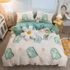 Set di biancheria da letto YanYangTian Kawaii set di quattro pezzi Decorazione natalizia copripiumino 200x230 biancheria da letto trapunta king size Letto 221206