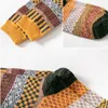 Herrensocken 10pcs5pairs Herbst Winter Männer verdicken warme Harajuku Retro Fashion Casual Wolle Hochwertige Baumwoll -Großhandelschnee 221130