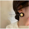 Stud Fashion Jewelry S925 Sier Post Stud Earrings Irregar Geometric Round Drop Delivery Dhtgi