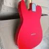 6 cordas guitarra elétrica vermelha com bordo de braço preto pickguard hardware cromado personalizável