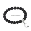 Charm-Armbänder 12 Stile Est Mode Natürlicher Lavastein Gebetskette Charms Armbänder Antifatigue Vulkangestein Herren Damen Diffuse Dhtuo