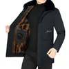 Parkas pour hommes NEEDLESNOAH épaissir manteau d'hiver à capuche doublure polaire chaud décontracté hommes Parka veste coupe-vent vêtements de plein air col de fourrure 221129